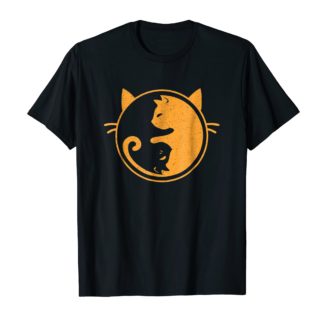 Yin Yang Balance Cat T-Shirts